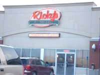 Store front for Ricky's Restaurant