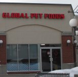 Store front for Global Pet Foods